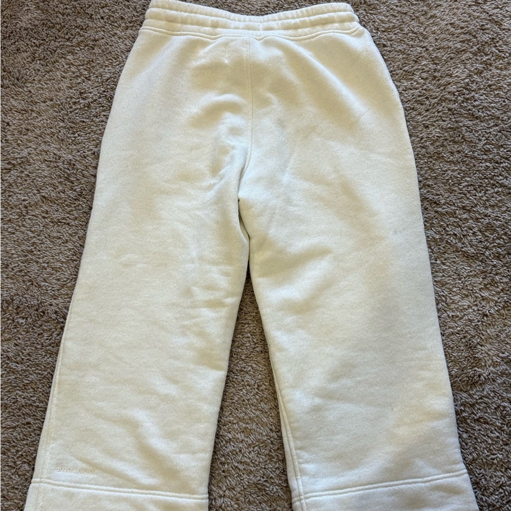Smartwool Women’s Recycled Terry Crop Wide Leg Pant / Jogger Almond - Picture 4 of 4